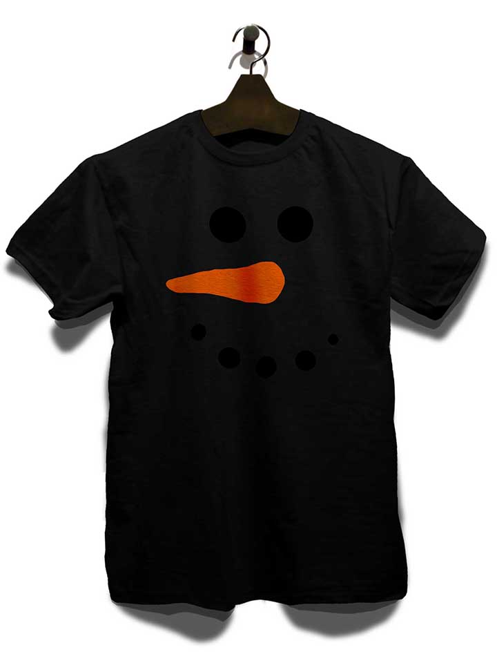 schneeman-gesicht-t-shirt schwarz 3