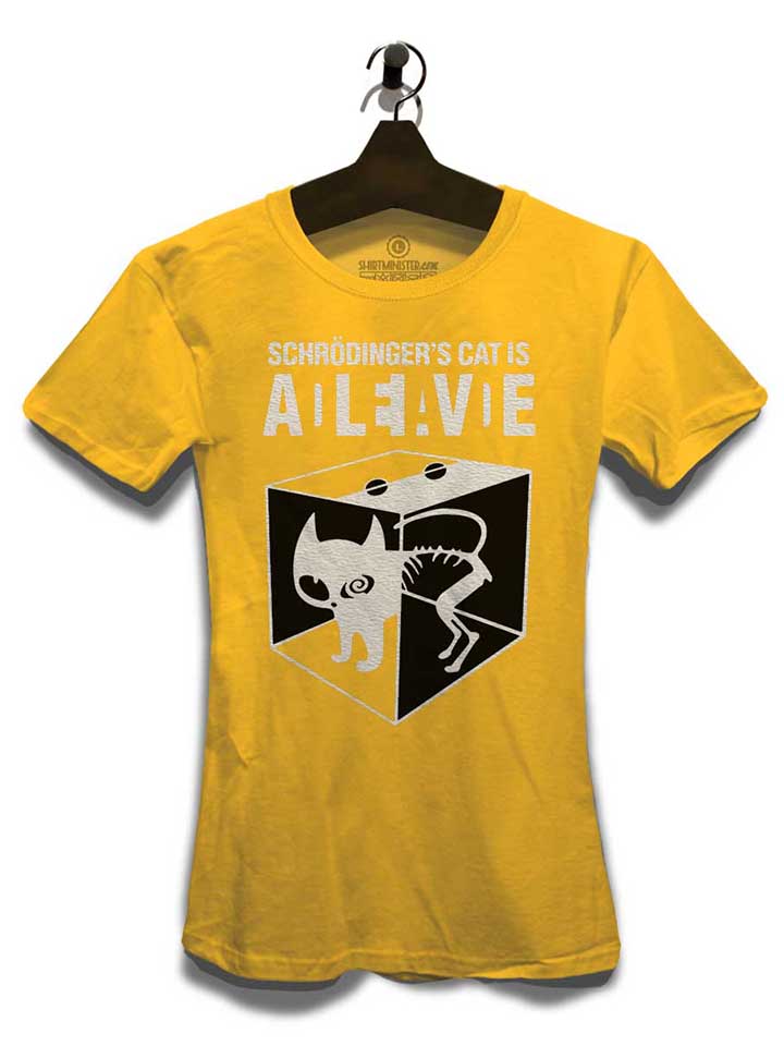 schroedingers-cat-damen-t-shirt gelb 3