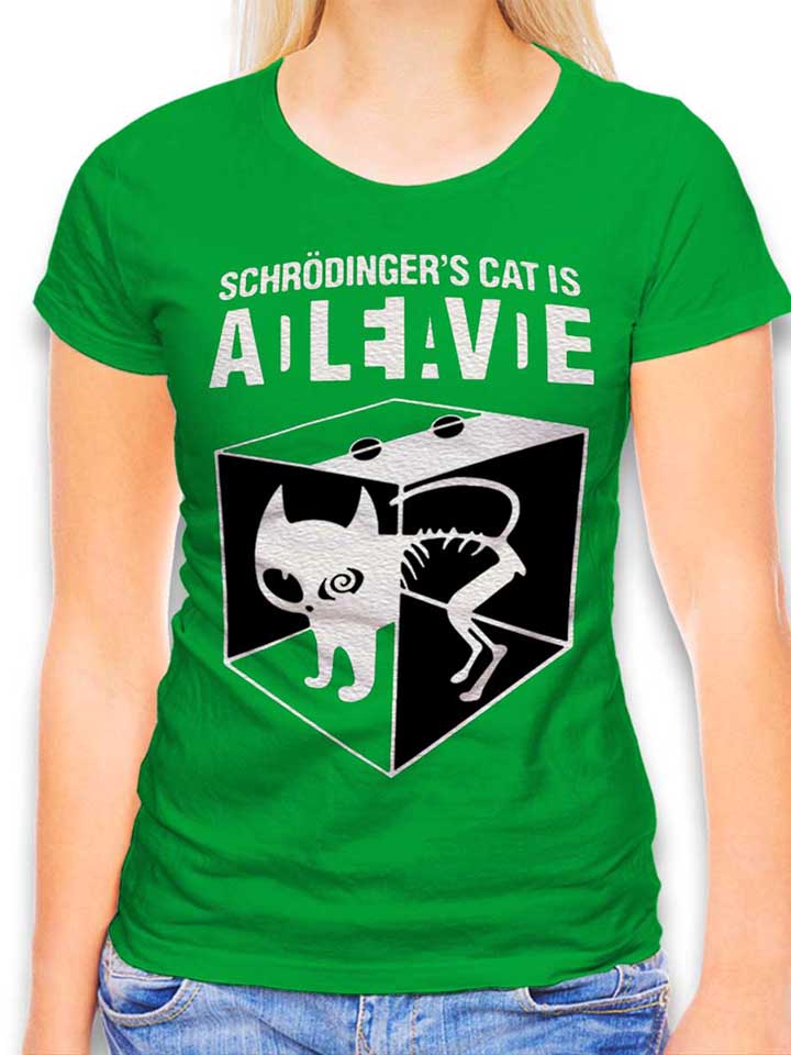 schroedingers-cat-damen-t-shirt gruen 1