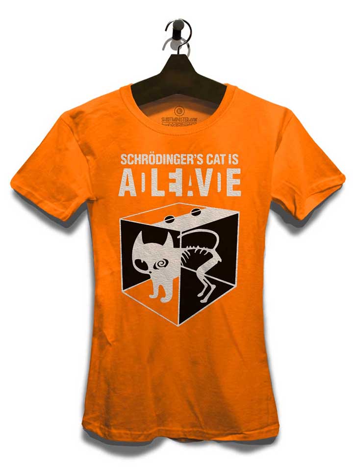 schroedingers-cat-damen-t-shirt orange 3