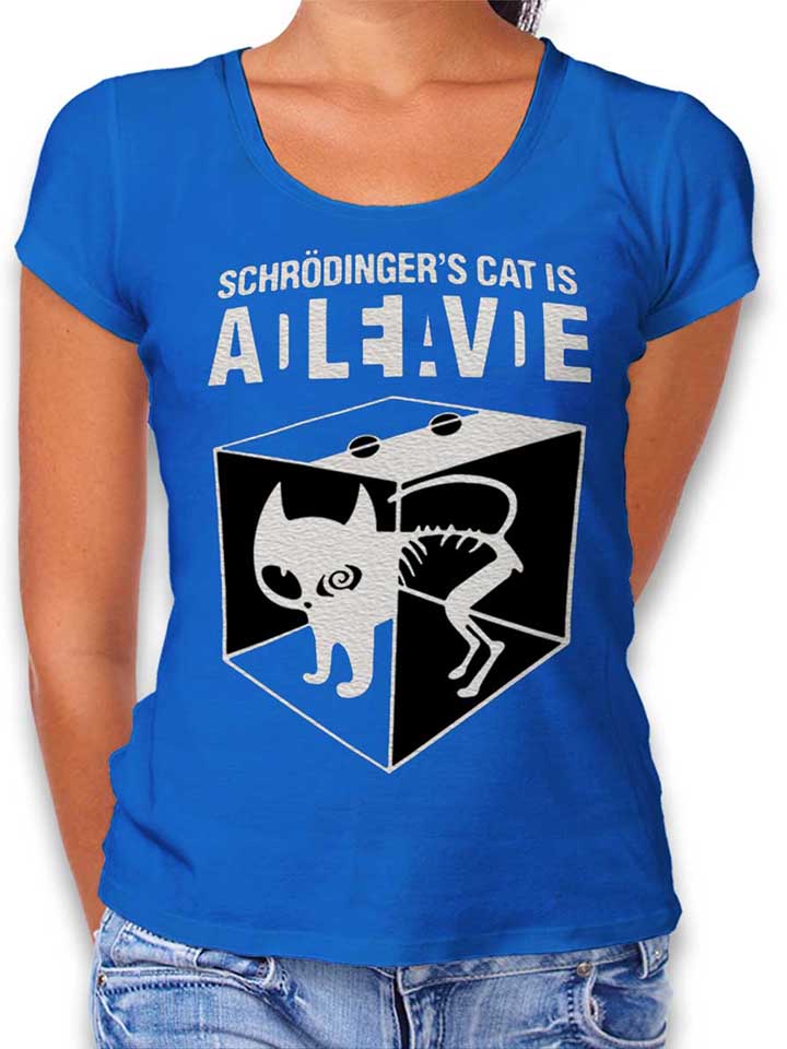 Schroedingers Cat Damen T-Shirt royal L