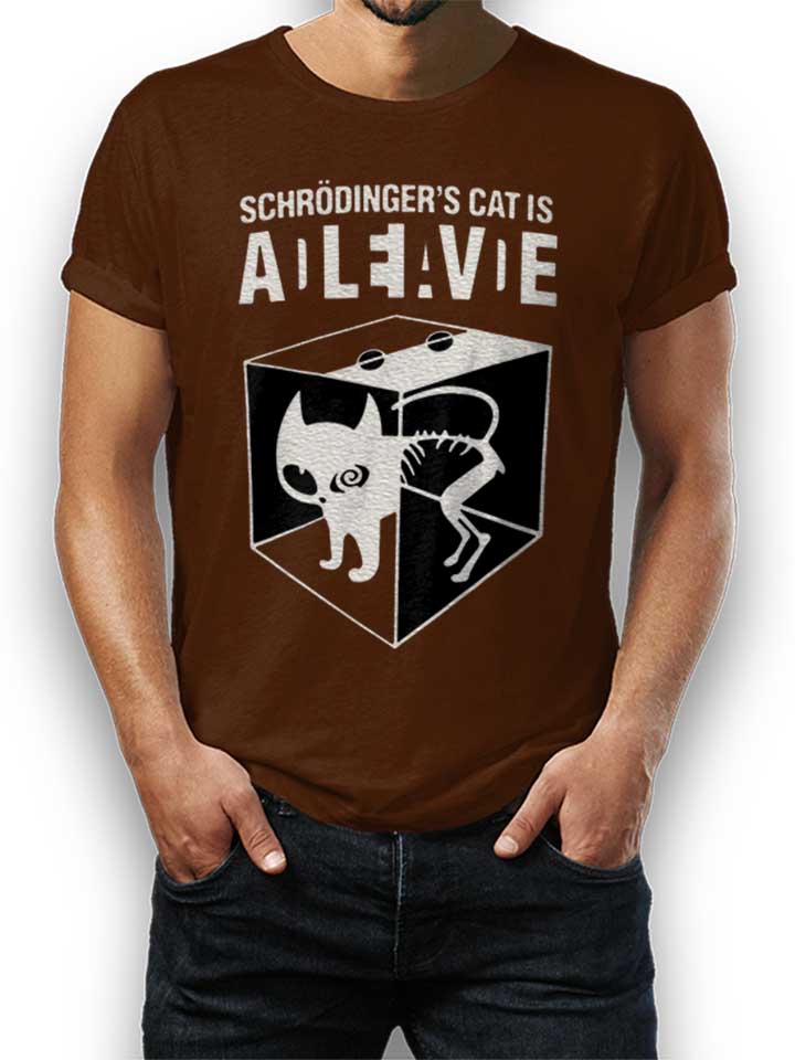 schroedingers-cat-t-shirt braun 1