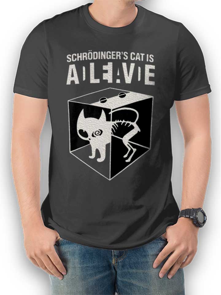 Schroedingers Cat T-Shirt dunkelgrau L