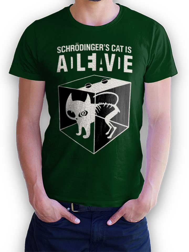 Schroedingers Cat T-Shirt verde-scuro L
