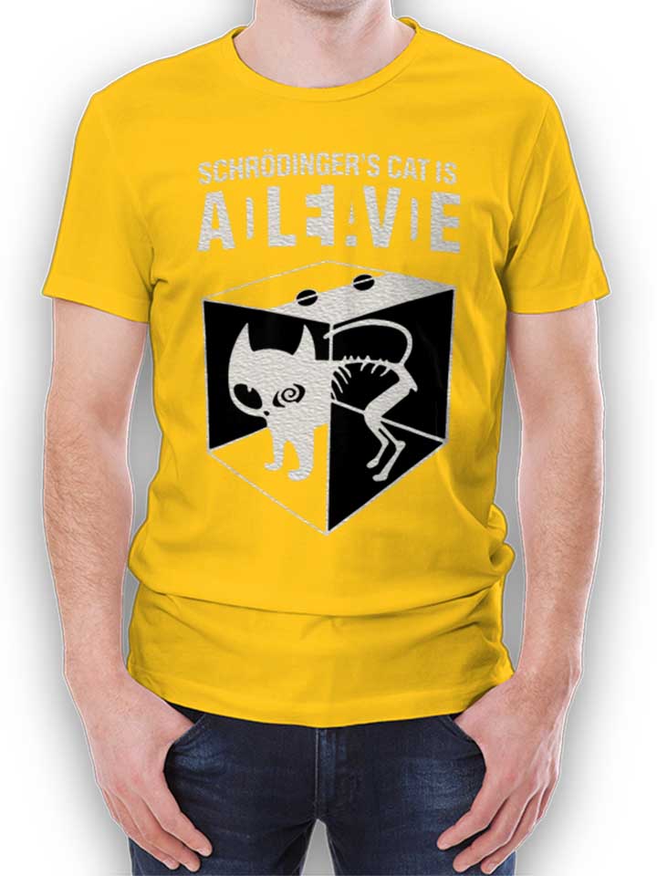 schroedingers-cat-t-shirt gelb 1