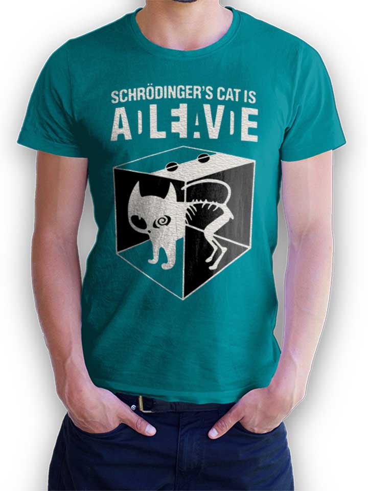 Schroedingers Cat T-Shirt tuerkis L