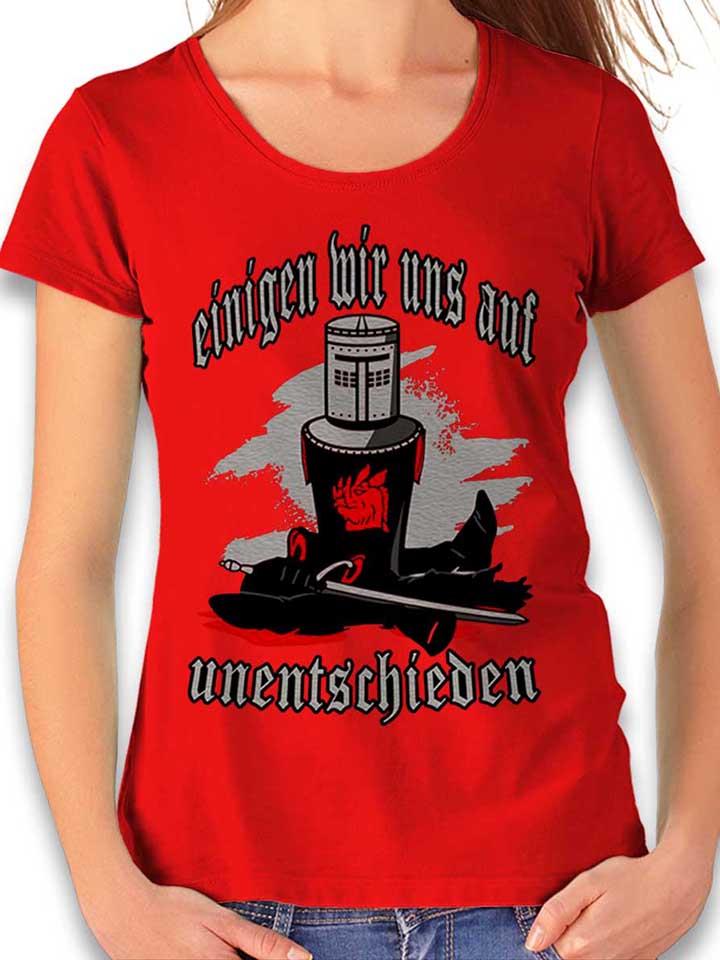 Schwarzer Ritter Camiseta Mujer rojo L