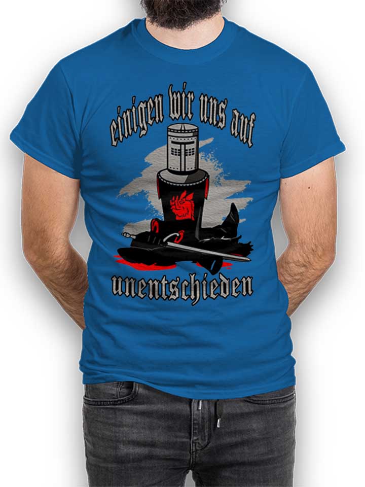 Schwarzer Ritter T-Shirt bleu-roi L