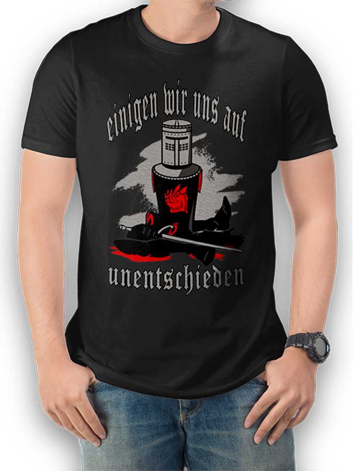 Schwarzer Ritter T-Shirt schwarz L