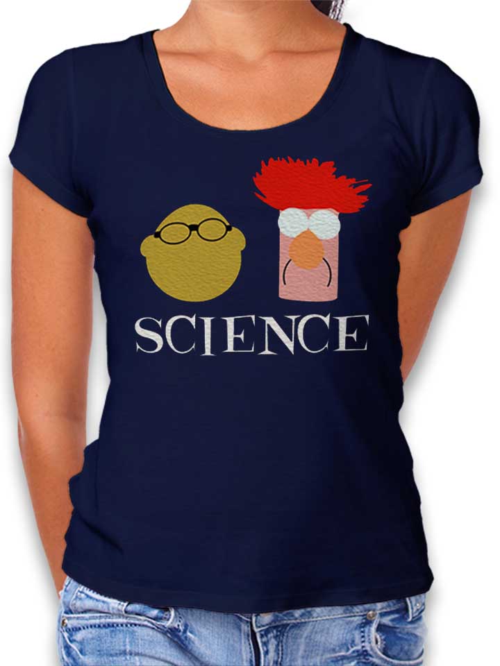 Science Beaker Damen T-Shirt dunkelblau L