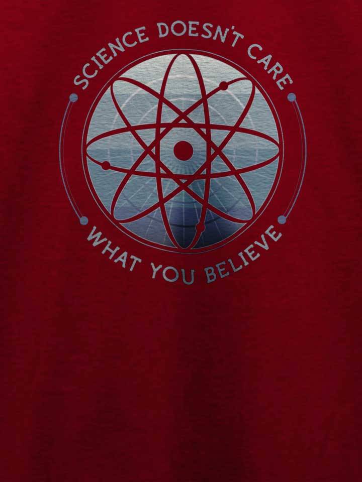 science-doesnt-care-t-shirt bordeaux 4