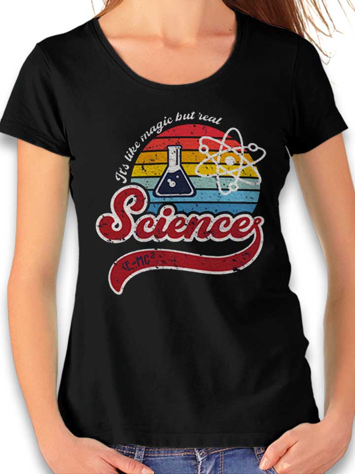 Science Is Magic 02 Damen T-Shirt schwarz L
