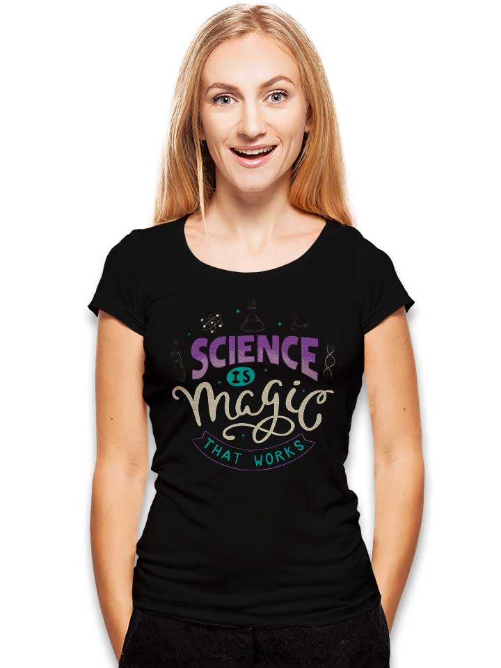 science-is-magic-that-works-damen-t-shirt schwarz 2