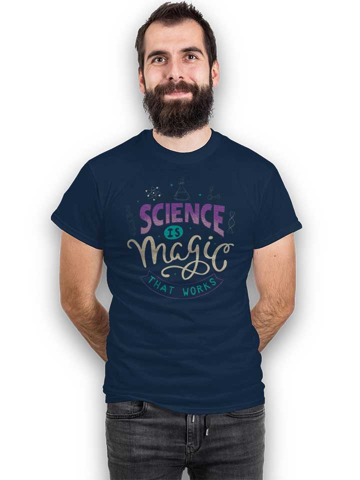 science-is-magic-that-works-t-shirt dunkelblau 2