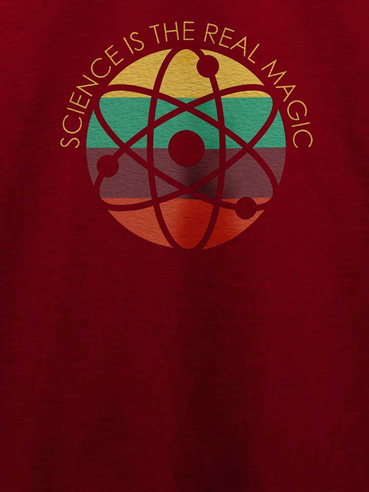 science-is-the-real-magic-t-shirt bordeaux 4