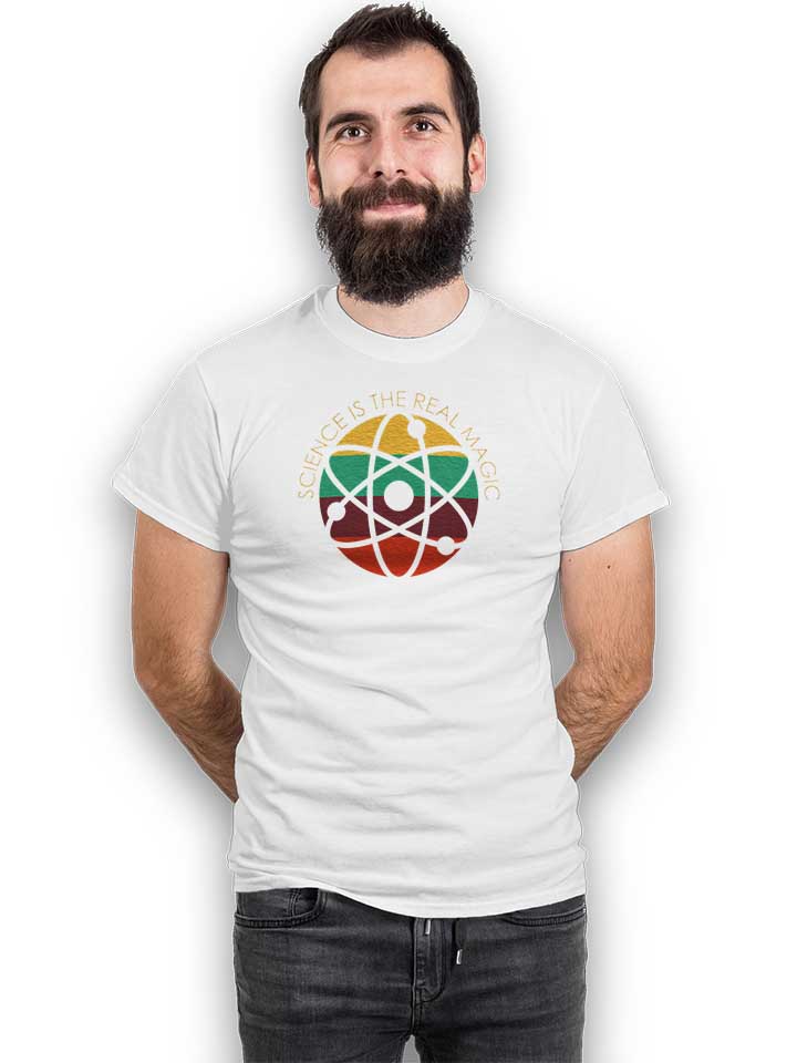 science-is-the-real-magic-t-shirt weiss 2