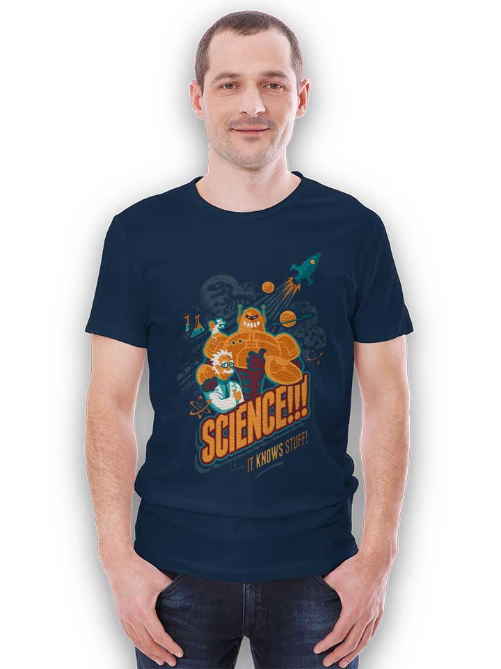 science-it-knows-stuff-t-shirt dunkelblau 2