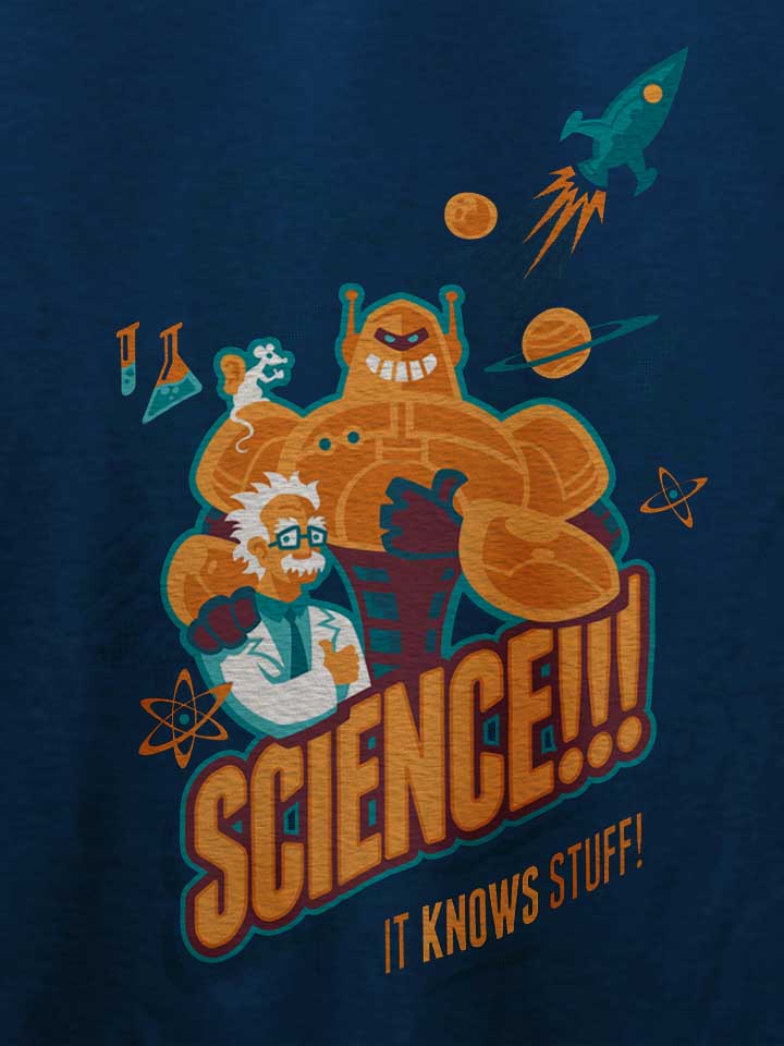 science-it-knows-stuff-t-shirt dunkelblau 4