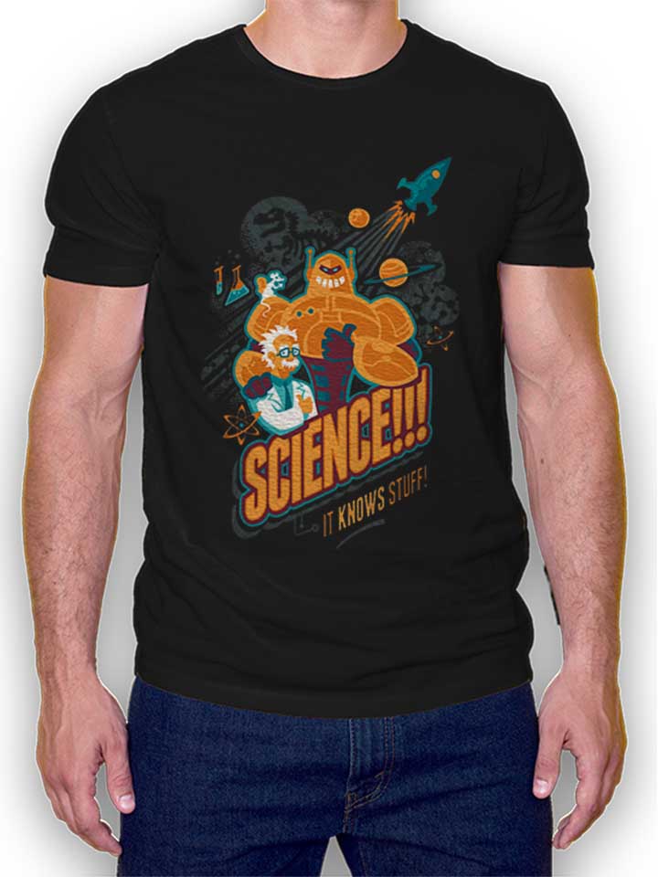 Science It Knows Stuff T-Shirt schwarz L