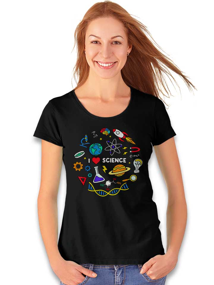 science-lover-damen-t-shirt schwarz 2