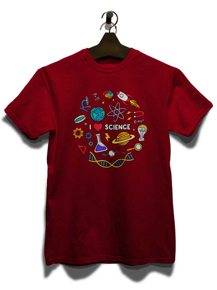 science-lover-t-shirt bordeaux 3