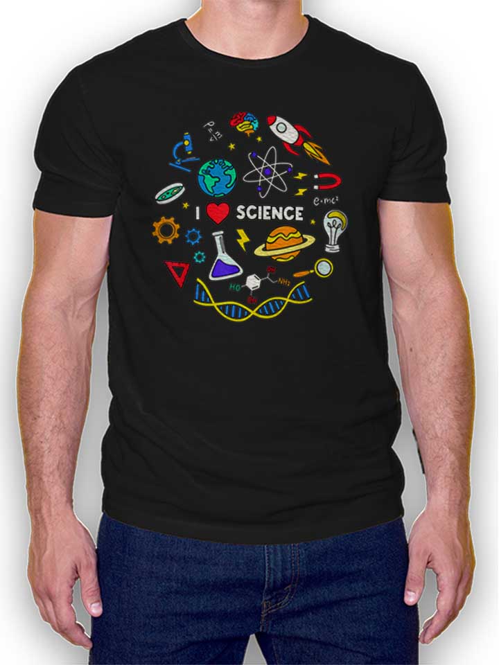 Science Lover T-Shirt schwarz L