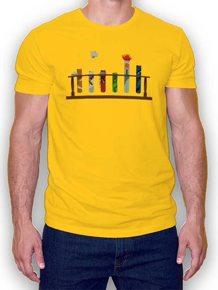 Science Muppets Kinder T-Shirt gelb 110 / 116