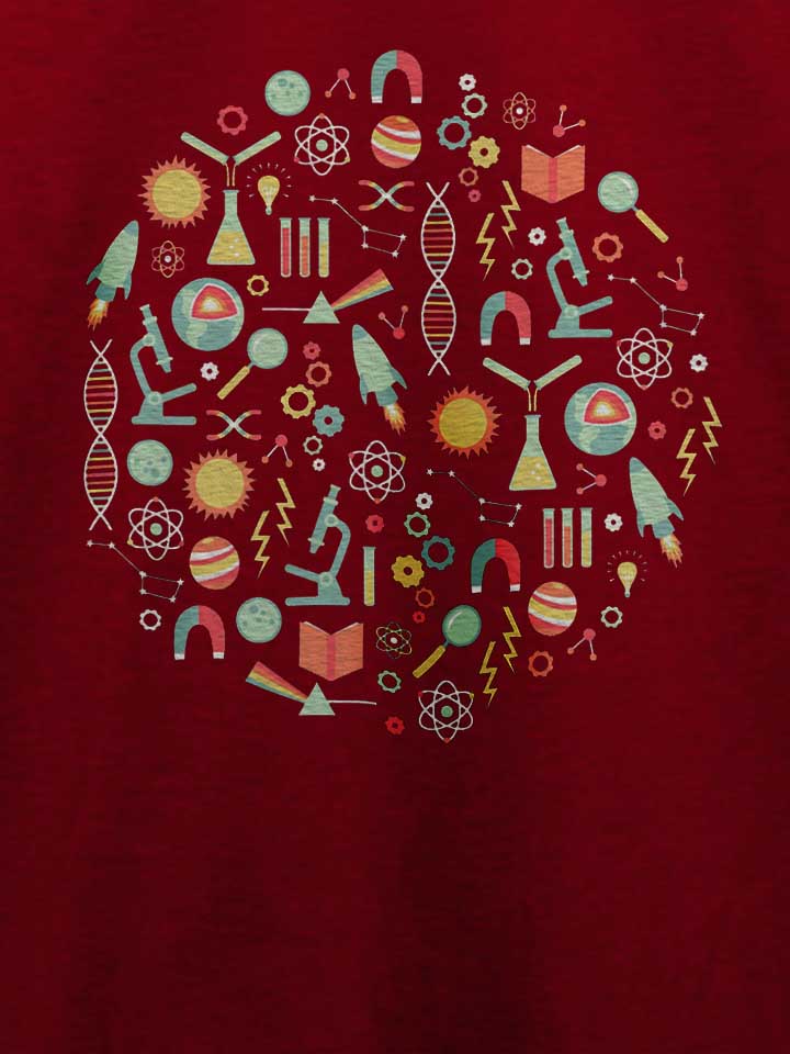 science-studies-t-shirt bordeaux 4