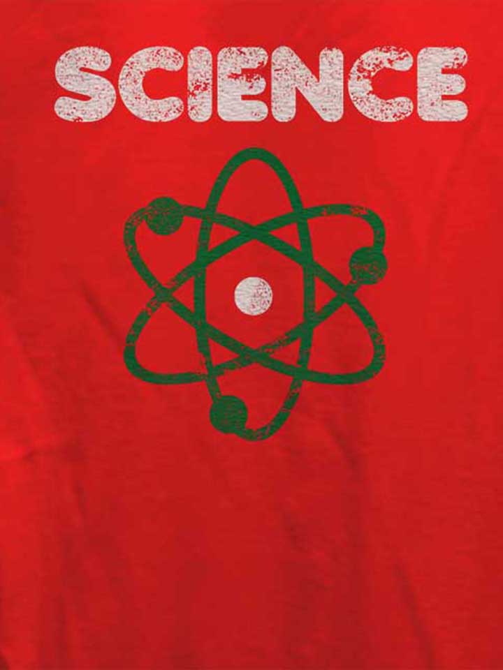 science-vintage-damen-t-shirt rot 4