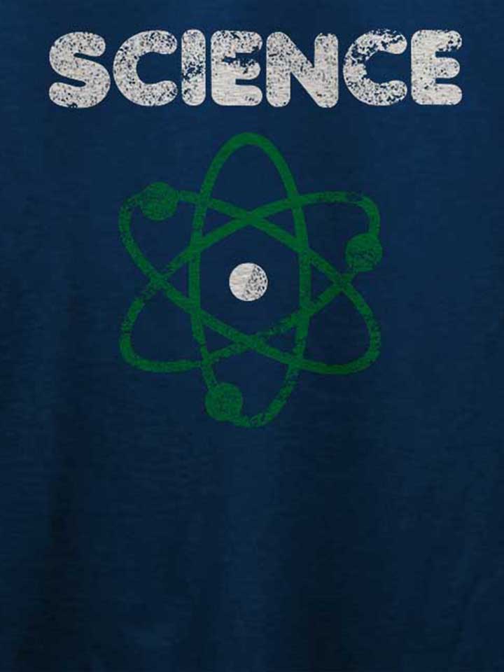 science-vintage-t-shirt dunkelblau 4