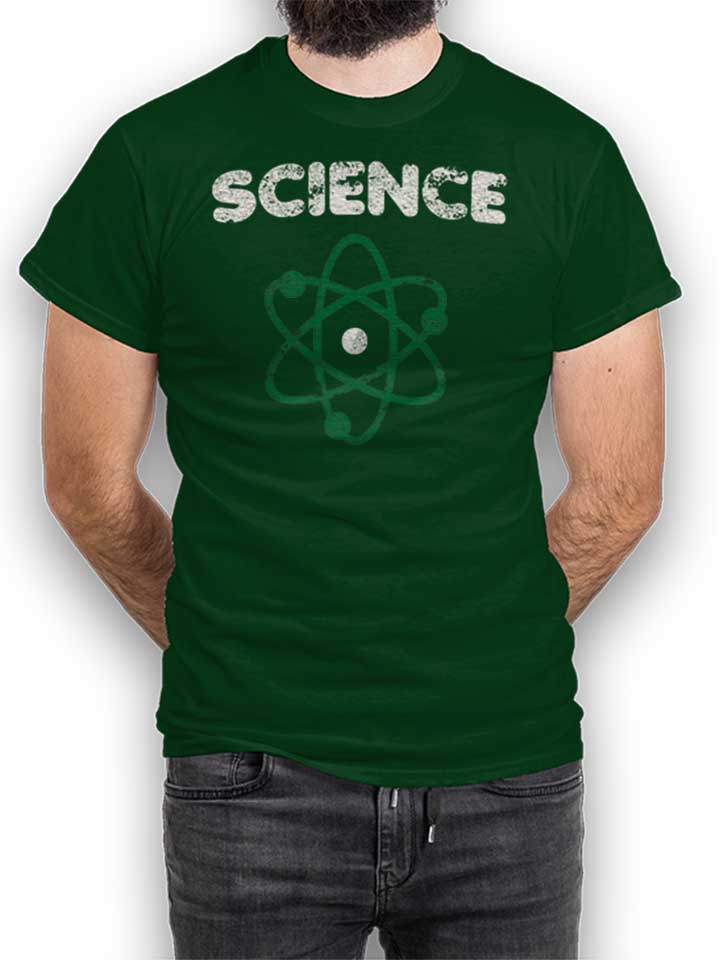 science-vintage-t-shirt dunkelgruen 1