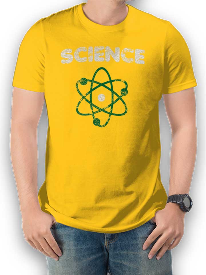 Science Vintage T-Shirt gelb L