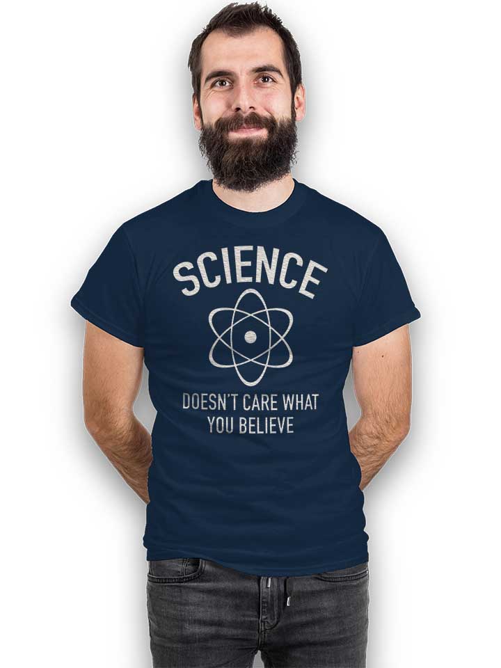 sciience-doesent-care-t-shirt dunkelblau 2