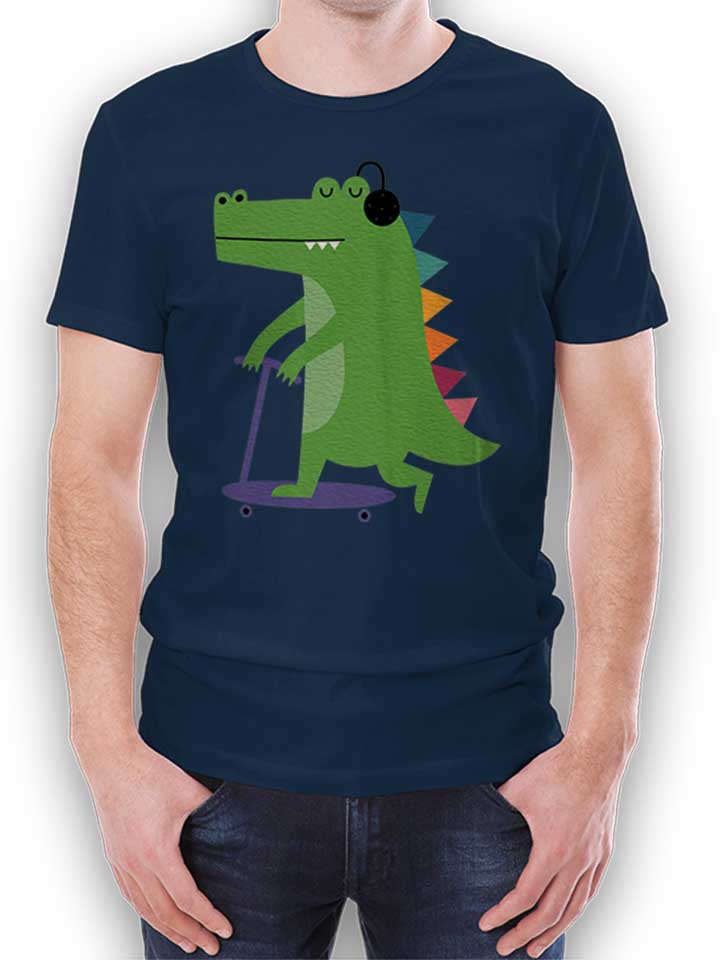 Scooter Time Crocodile T-Shirt blu-oltemare L