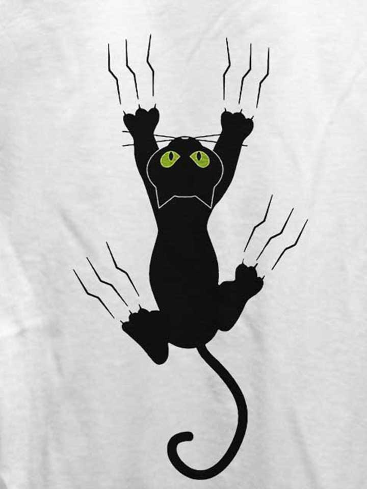 scratching-cat-damen-t-shirt weiss 4
