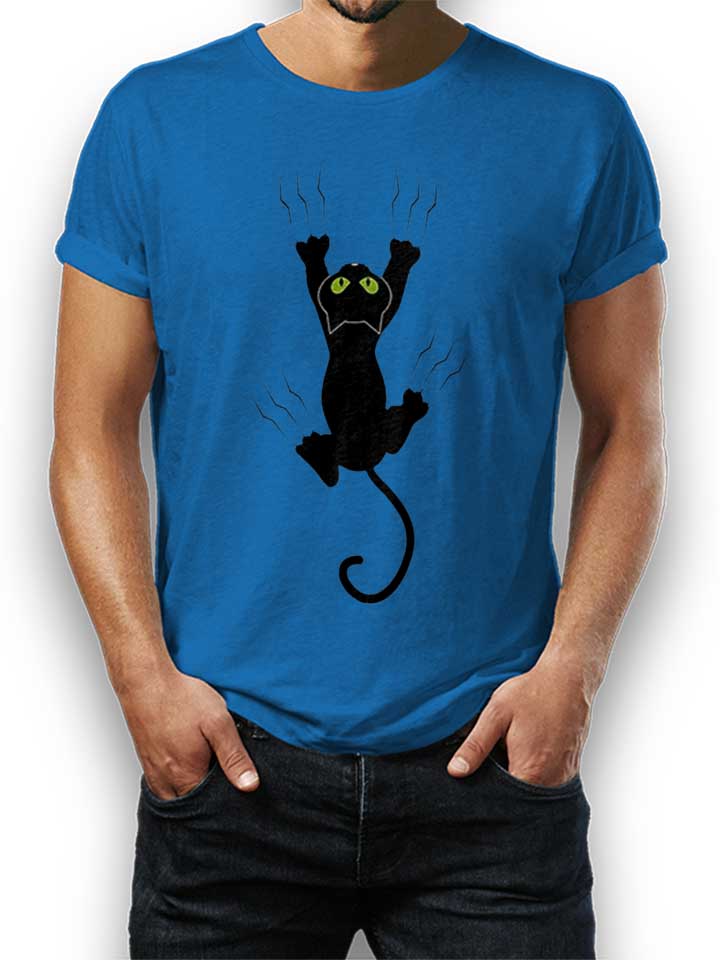 Scratching Cat T-Shirt royal L