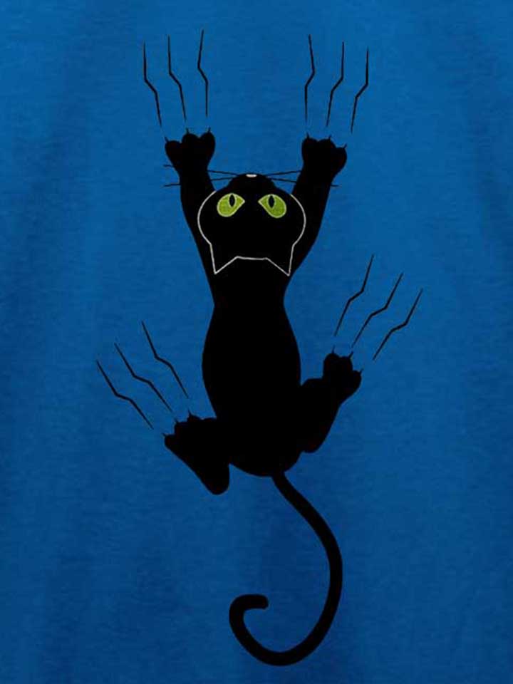 scratching-cat-t-shirt royal 4