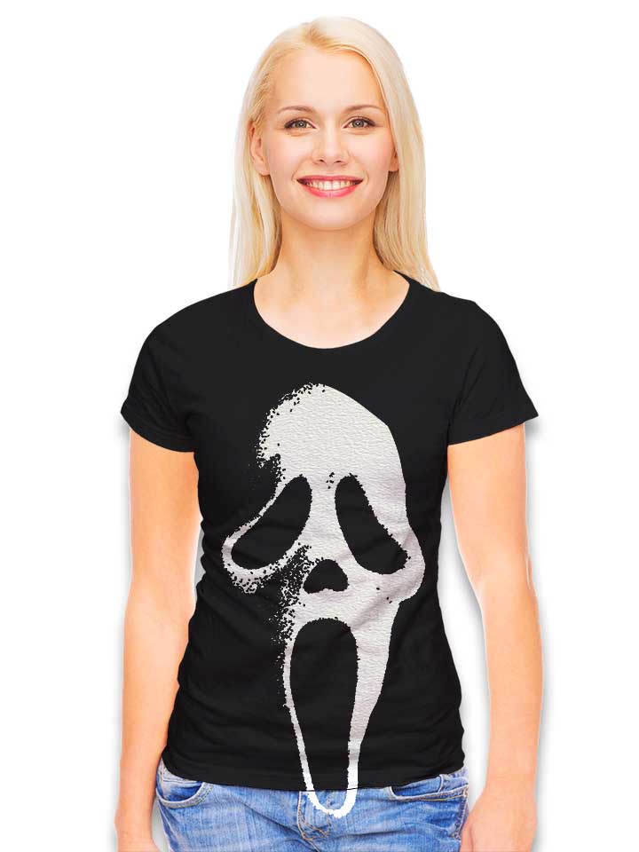 scream-mask-damen-t-shirt schwarz 2