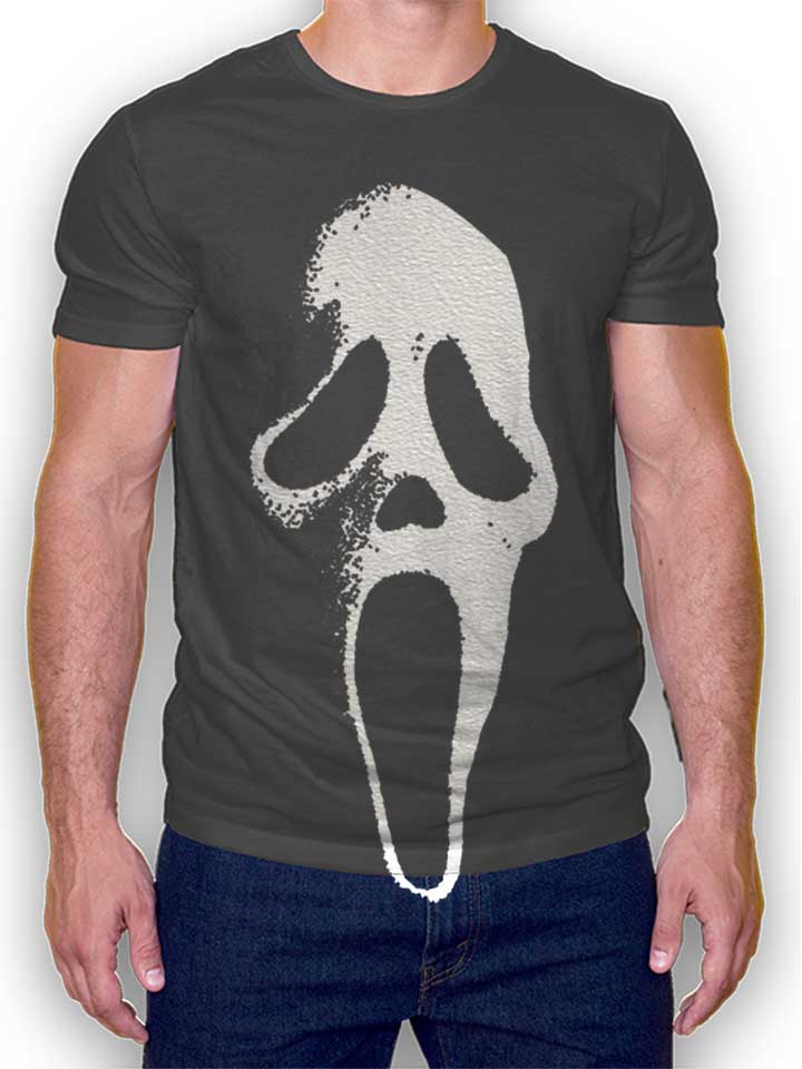 Scream Mask T-Shirt dunkelgrau L