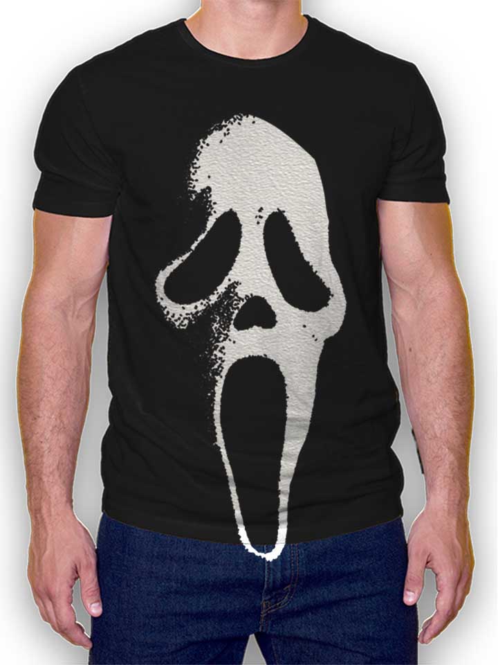 scream-mask-t-shirt schwarz 1