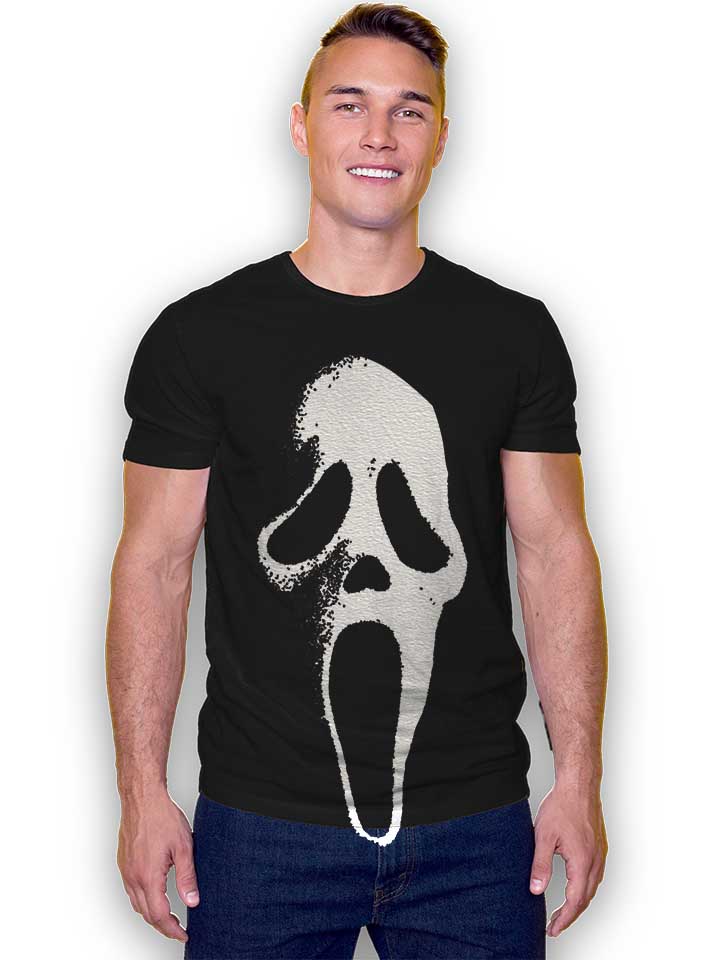 scream-mask-t-shirt schwarz 2