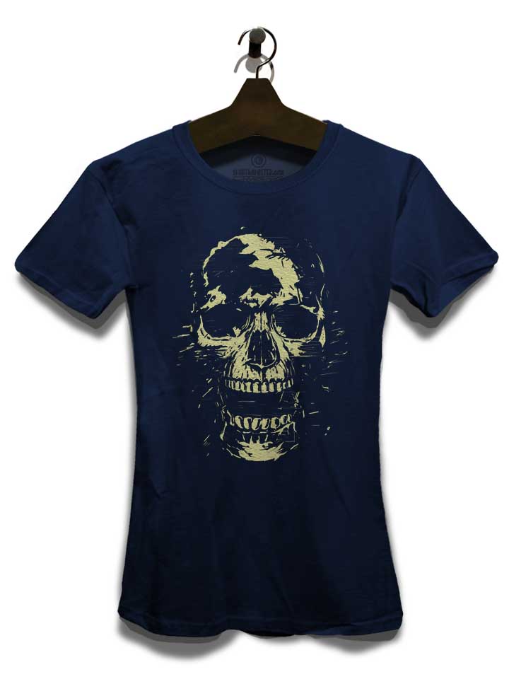 scream-skull-damen-t-shirt dunkelblau 3