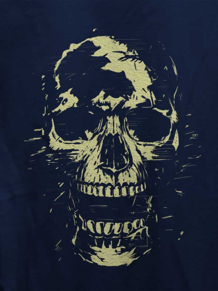 scream-skull-damen-t-shirt dunkelblau 4