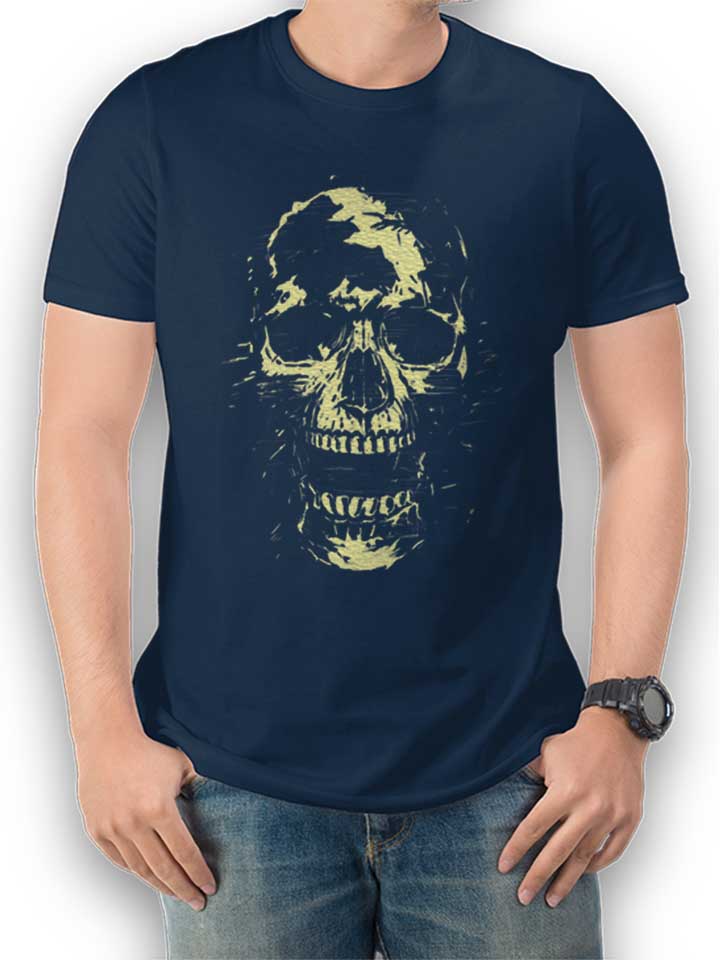 Scream Skull T-Shirt dunkelblau L