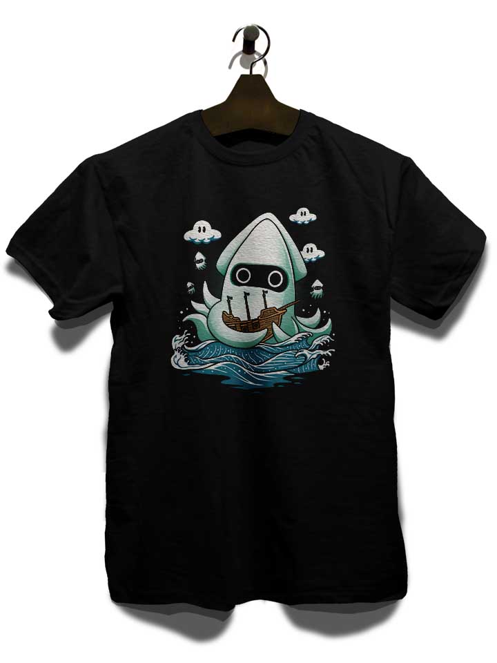 sea-monster-octopus-t-shirt schwarz 3