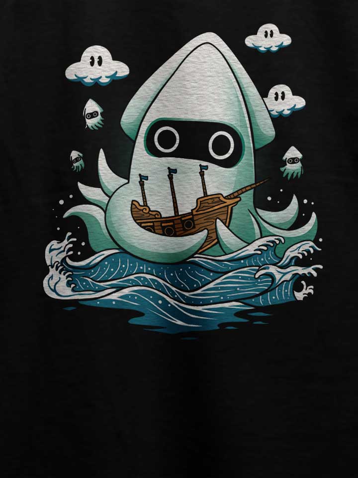 sea-monster-octopus-t-shirt schwarz 4
