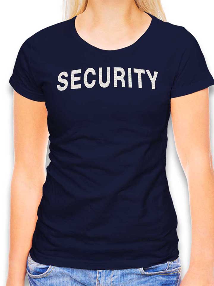 security-damen-t-shirt dunkelblau 1