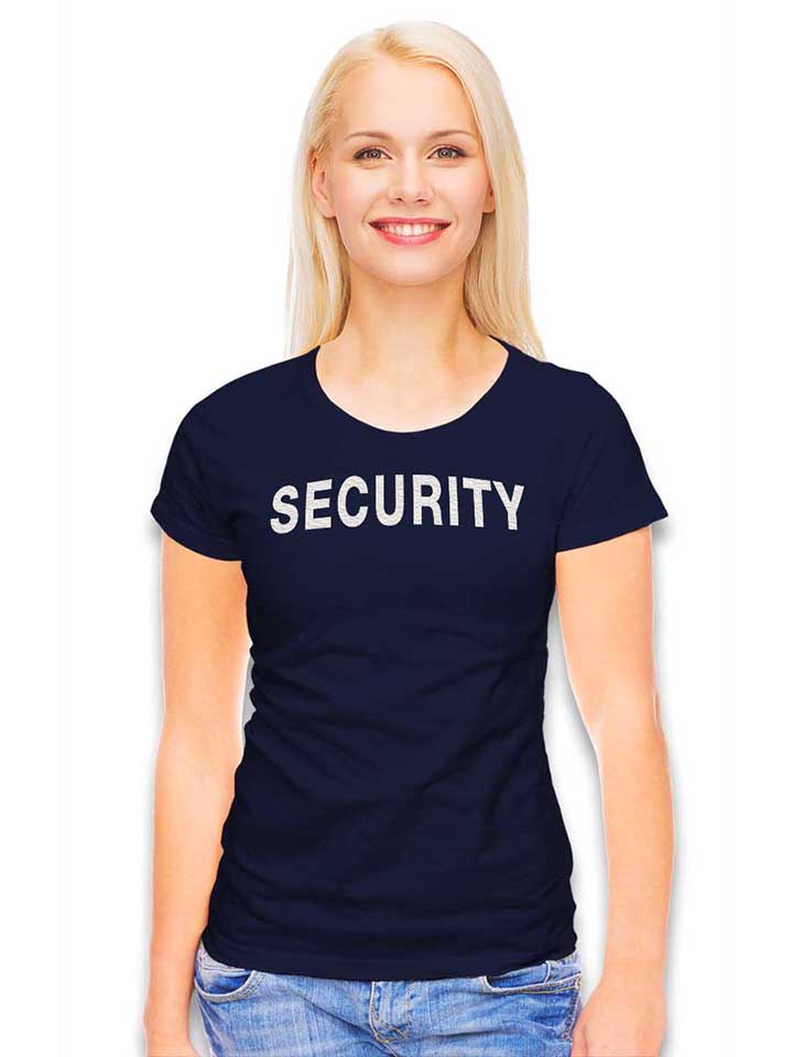 security-damen-t-shirt dunkelblau 2