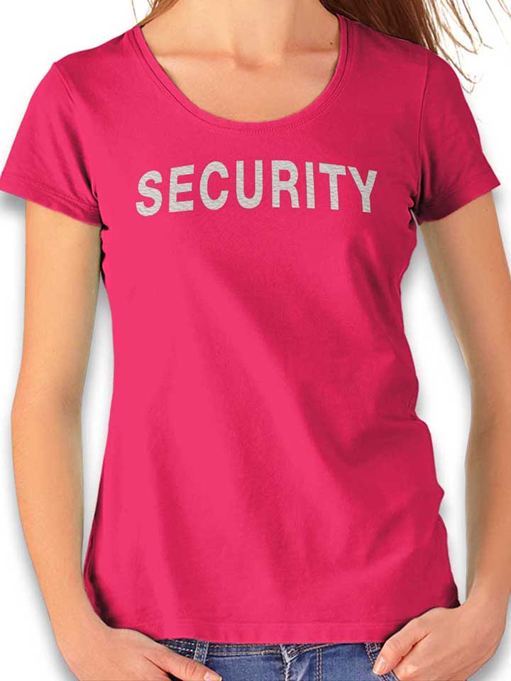 security-damen-t-shirt fuchsia 1