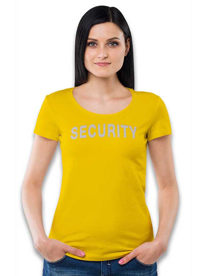 security-damen-t-shirt gelb 2